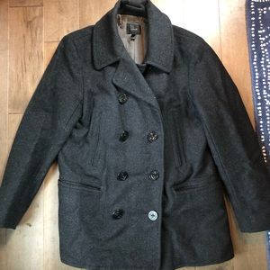 J. Crew men’s charcoal pea coat